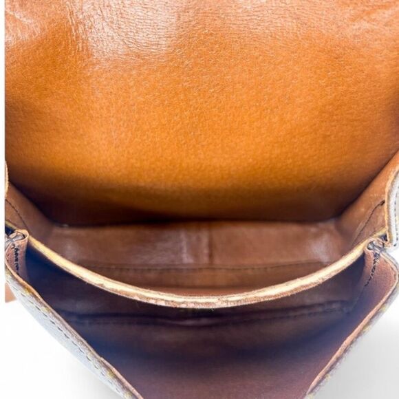 Authentic Vintage LOUIS VUITTON Monogram Cartouchiere MM Brown Printed H… - Picture 12 of 16